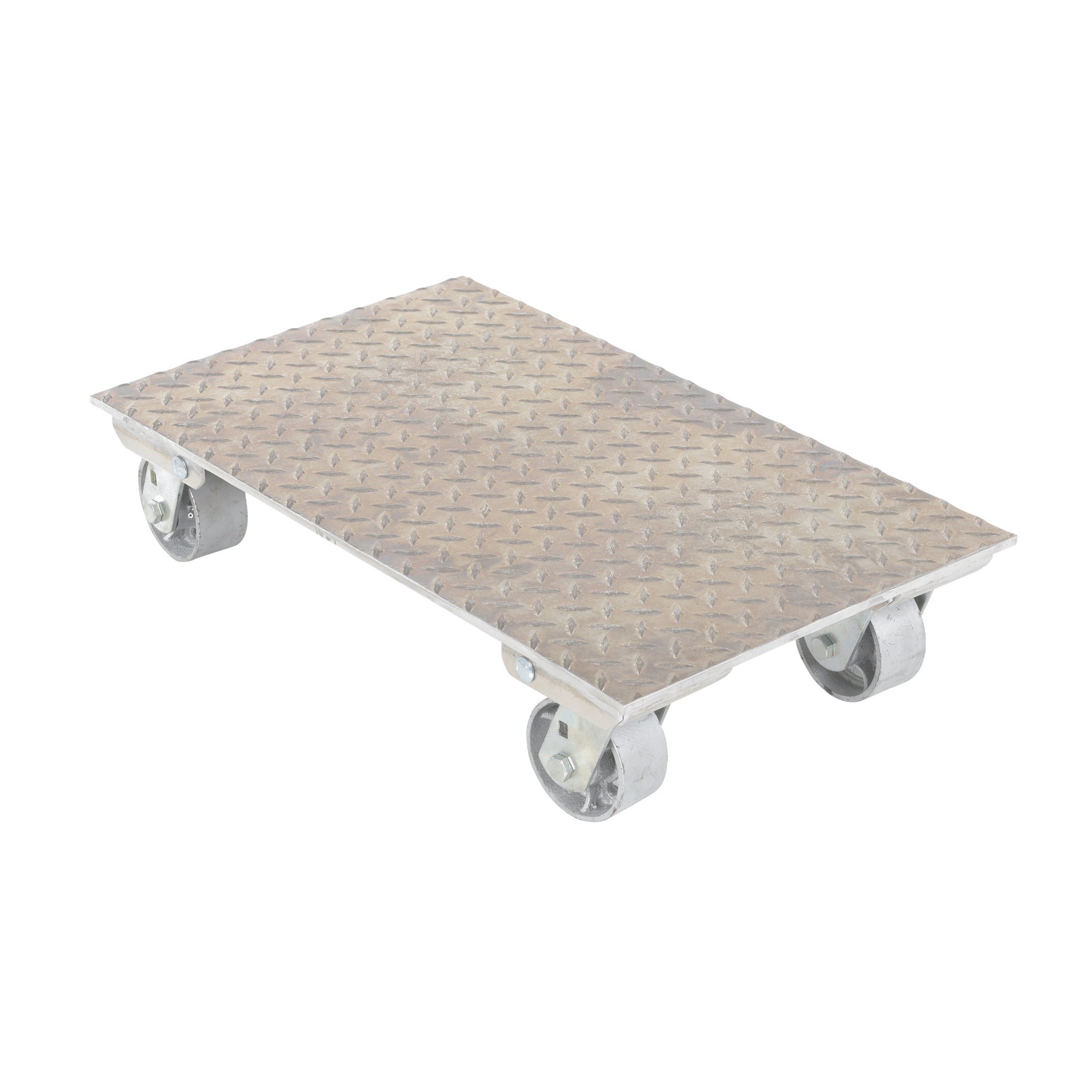 Vestil Aluminum Dolly with Steel Wheels - 27in. x 16in., 2800-Lb. Capacity, Model# PDA-1627-C-S